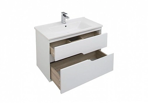 Тумба под умывальник подвесная Aquanet Модена 85 белый 00196965