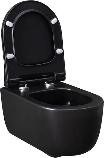Унитаз подвесной безободковый Allen Brau Priority черный матовый 4.31002.31