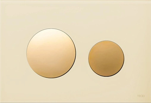 Клавиша смыва для унитаза TECEloop Modular кнопки/золото, стекло на выбор