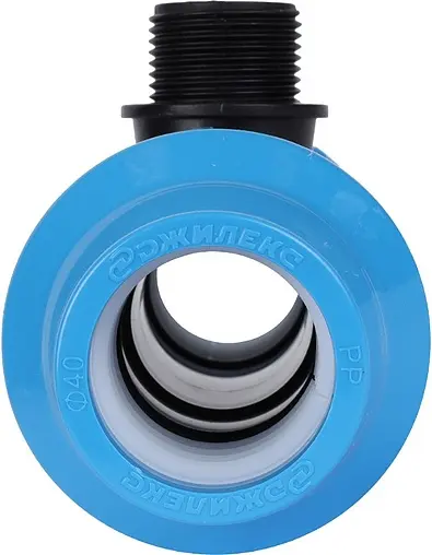 Тройник компрессионный переходной 40мм x 1&quot;н x 40мм Джилекс 9445