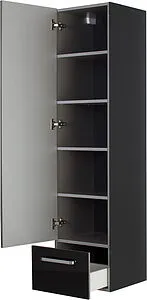 Шкаф-пенал подвесной Aquanet Сиена 40 чёрный 189237 Шкаф-пенал подвесной Aquanet Сиена 40 чёрный 189237, 4