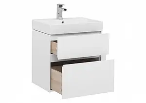 Тумба-умывальник Aquanet Бруклин 60 белый 00203958+00198206 Тумба-умывальник Aquanet Бруклин 60 белый 00203958+00198206, 4
