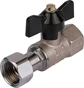 Кран шаровый с накидной гайкой ½"в x ½"нг Stout SVB-0009-000015 Кран шаровый с накидной гайкой ½"в x ½"нг Stout SVB-0009-000015, 1