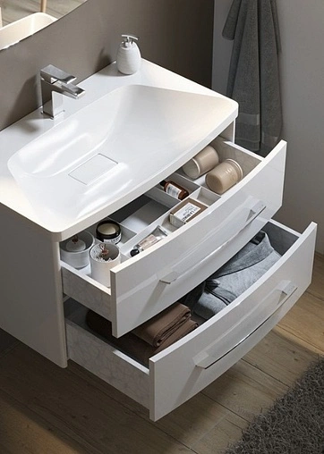 Тумба-умывальник подвесная Aqwella Neringa 80 белый NER0108+Ner.08.04.D Тумба-умывальник подвесная Aqwella Neringa 80 белый NER0108+Ner.08.04.D