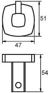 Крючок Milardo Volga хром VOLSM10M41 Крючок Milardo Volga хром VOLSM10M41, 2