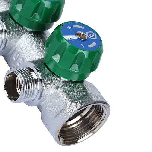 Коллектор регулирующий проходной 4 отвода 1&quot;в/н x ½&quot;к Stout SMB-6850-011204