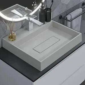 Раковина Uperwood UPD Tanos Quartz 50 жасмин 291030048 Раковина Uperwood UPD Tanos Quartz 50 жасмин 291030048, 4