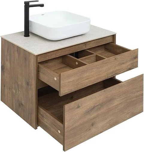 Тумба под умывальник подвесная Aquanet Nova Lite 75 дуб рустикальный 00249515