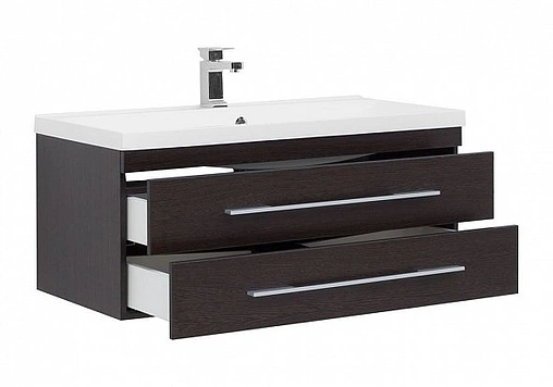 Тумба под умывальник подвесная Aquanet Нота 100 венге 00171498