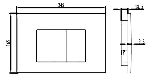 Клавиша смыва для унитаза IDDIS Unifix 032 UNI32MWi77 белый матовый