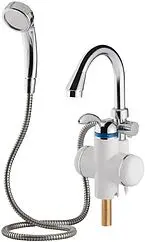 Водонагреватель проточный электрический UniPump BEF-001-03 белый/хром 59386 Водонагреватель проточный электрический UniPump BEF-001-03 белый/хром 59386