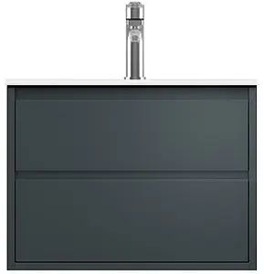 Тумба-умывальник подвесная ISVEA Pro 60 антрацит 21MGS019060I+10SL50061SV Тумба-умывальник подвесная ISVEA Pro 60 антрацит 21MGS019060I+10SL50061SV, 1