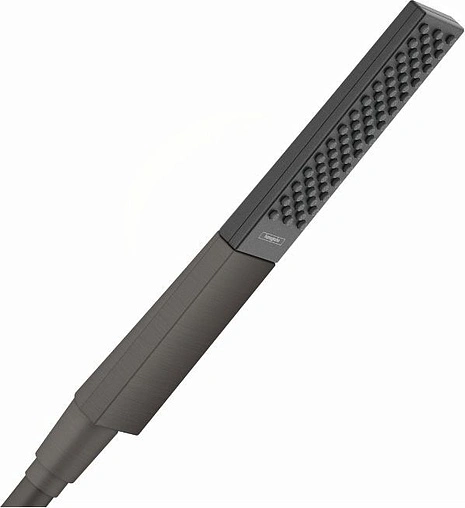Лейка ручного душа Hansgrohe Rainfinity 100 1jet EcoSmart шлифованный чёрный хром/графит 26867340