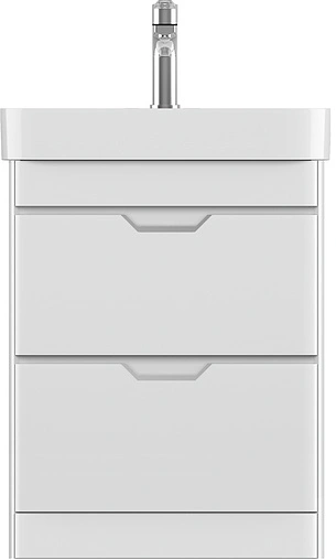 Тумба-умывальник напольная ISVEA Fonte 57 белый 21USS001057I+10SQ50057SV