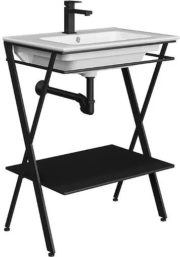 Консоль напольная Kerama Marazzi Piano Next 65 чёрный матовый PIA.N.65\BLK