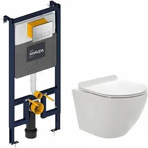 Комплект 5 в 1 AQUAme AQM42002CR с кнопкой хром глянцевый Комплект 5 в 1 AQUAme AQM42002CR с кнопкой хром глянцевый, 1