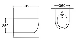 Биде подвесное Aquatek Европа New белый AQ1006-00, 2