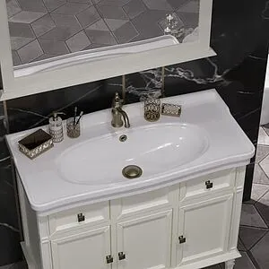 Тумба под умывальник напольная Opadiris Кантара 105 слоновая кость 00-00003690, 3