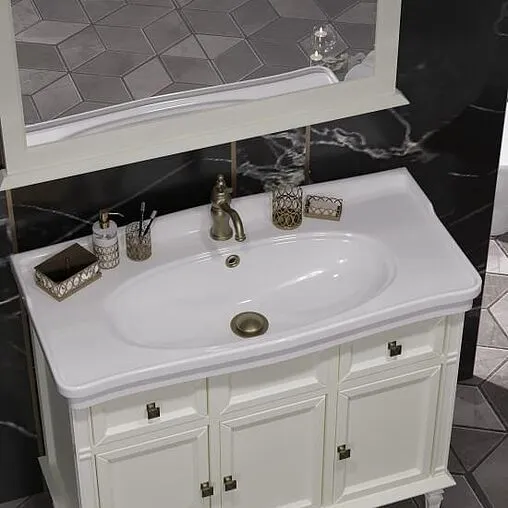 Тумба под умывальник напольный Opadiris Кантара 105 слоновая кость 00-00003690