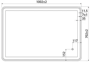Зеркало с подсветкой IDDIS Cloud 100 с подогревом чёрный CLO1000i98 Зеркало с подсветкой IDDIS Cloud 100 с подогревом чёрный CLO1000i98, 2