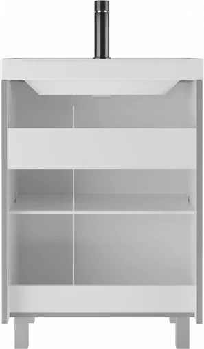 Тумба под умывальник напольная Домино Graffo 60 светло-серый DGr2419T