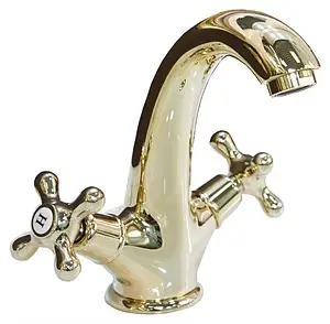 Смеситель для раковины Cezares Retro золото RETRO-C-LS1-03 Смеситель для раковины Cezares Retro золото RETRO-C-LS1-03, 1