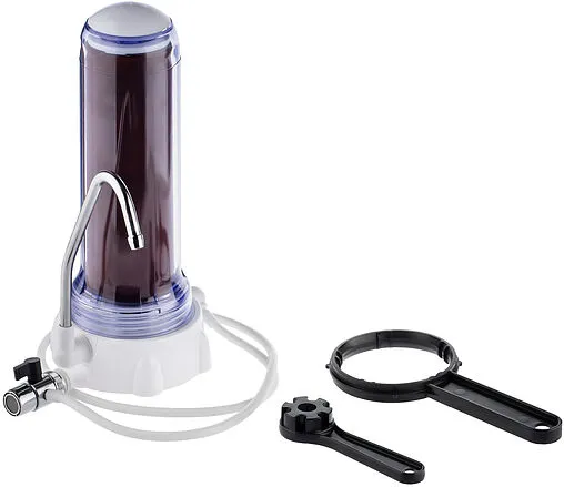 Водоочиститель стационарный настольный для мягкой воды Гейзер-1 У Евро 63015 прозрачный Водоочиститель стационарный настольный для мягкой воды Гейзер-1 У Евро 63015 прозрачный