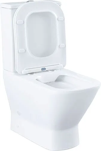 Унитаз-компакт безободковый Aquanet Fine-C Rimless белый FINE-C+FINE-C-1 Унитаз-компакт безободковый Aquanet Fine-C Rimless белый FINE-C+FINE-C-1