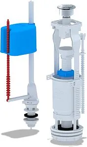 Комплект арматуры для бачка однорежимный ½&quot; пластик нижний Ани Пласт Эконом WC6550M, 1