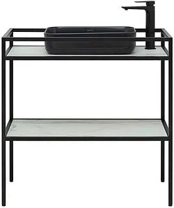 Консоль напольная Allen Brau Liberty 90 чёрный браш 1.33004.BB, 4