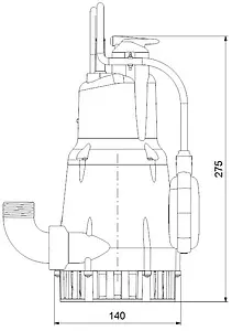 Насос дренажный Q=12м³/ч H=6.5м Grundfos KPC 300A 98851053 Насос дренажный Q=12м³/ч H=6.5м Grundfos KPC 300A 98851053, 2