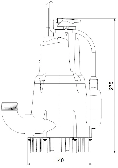 Насос дренажный Q=12м³/ч H=6.5м Grundfos KPC 300A 98851053