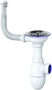 Сифон бутылочный для мойки с переливом Unicorn B411 Сифон бутылочный для мойки с переливом Unicorn B411, 1