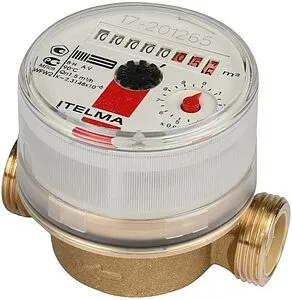 Счетчик воды Ду15 Itelma WFW20.D080 Счетчик воды Ду15 Itelma WFW20.D080, 1
