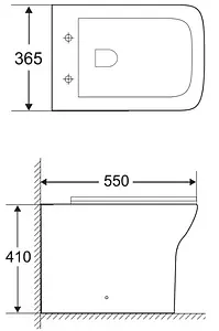 Унитаз приставной безободковый BelBagno Romano белый BB248CBR Унитаз приставной безободковый BelBagno Romano белый BB248CBR, 2