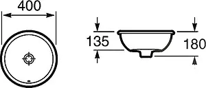 Раковина Roca Foro 40 белый 327872000, 2
