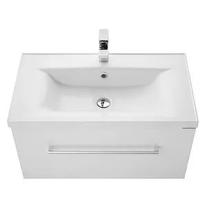 Тумба-умывальник подвесная Aquaton Мадрид 80 M белый 1A1268K6MA010, 4