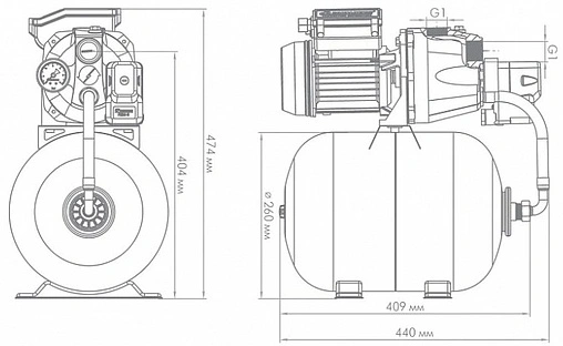Станция автоматического водоснабжения Джилекс Джамбо 50/28 Ч-18 4017