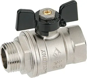 Кран шаровый 1"в x 1"н Bugatti New Jersey 09170006, 1