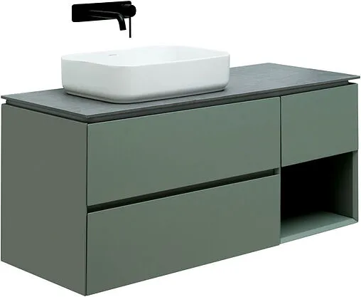 Тумба под умывальник подвесная Allen Brau Infinity 120 L олива 1.21005.CGM