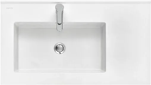 Раковина Aquaton Квадро Про 80 L с полотенцедержателем белый 1A734431QA01L