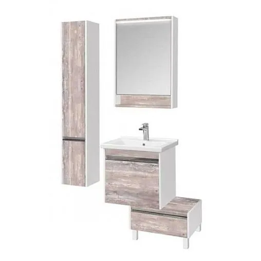 Комод Aquaton Капри 80 бетон пайн/белый 1A231103KPDA0