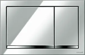 Клавиша смыва для унитаза Cersanit Enter P-BU-ENT/Cg хром глянцевый Клавиша смыва для унитаза Cersanit Enter P-BU-ENT/Cg хром глянцевый, 1