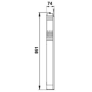 Насос скважинный центробежный 3" Grundfos SQЕ 2-100 96510154 Насос скважинный центробежный 3" Grundfos SQЕ 2-100 96510154, 2