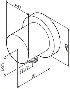 Шланговое подключение Am.Pm хром F0600E00, 2