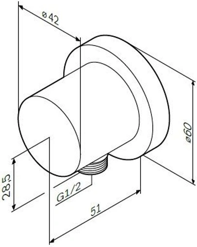 Шланговое подключение Am.Pm хром F0600E00