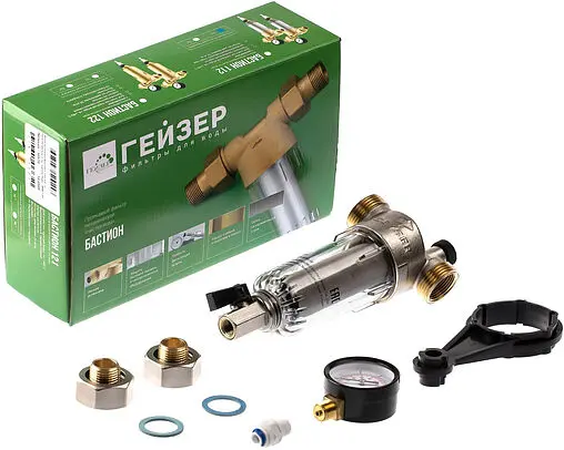 Фильтр тонкой очистки воды ½&quot;н x ½&quot;н Гейзер Бастион 112 32670