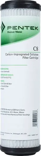 Угольный картридж для комплексной очистки Slim Line 10&quot; Pentair (Pentek) C8 USFCRT065