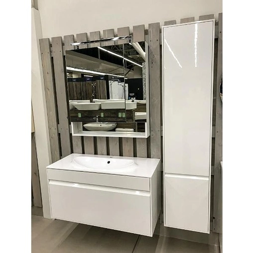 Шкаф-пенал подвесной Roca Laks 37 R белый глянец ZRU9302802