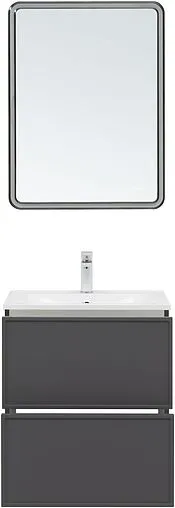 Тумба-умывальник Aquanet Арт 60 ясень графит 00329063+00306390